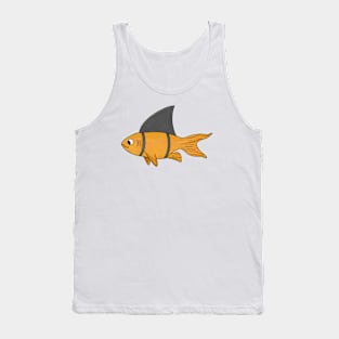 Goldfish with Shark fin Tank Top